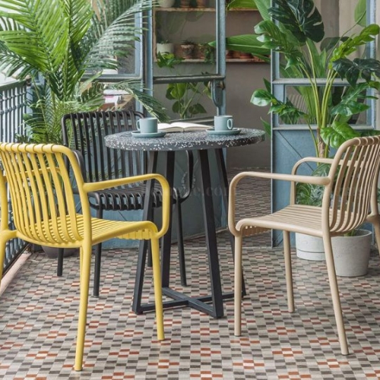 GHẾ NHỰA ĐÚC TAY VỊN ST3046